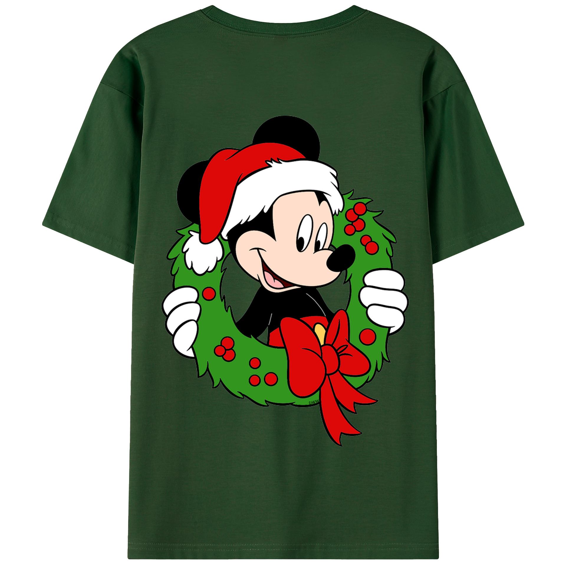 （画像用） ミッキーマウス Mickey Mouse 綿100％半袖Tシャツ（背面プリント）